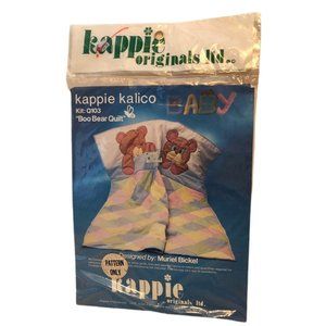 Vintage 1979 KAPPIE KALICO ORIGINALS Bear QUILT